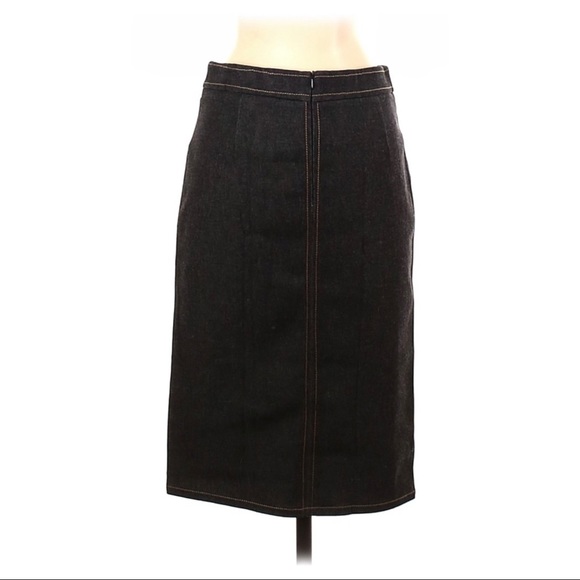FRENCH CONNECTION *Rare Find* Casual Skirt Denim Stretch Sz 4 Pockets Ba… - Picture 2 of 3